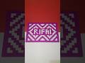 Anyaman kertas motif nama #anyamankertas #kerajinantangan #webbingcrafts