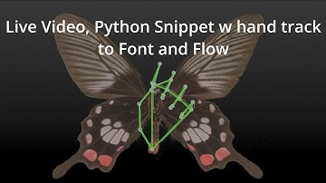 Houdini 21 Live Video COP, Python Snippet w hand track to Font and Flow 🔥