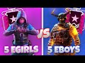 Can 5 Champion E-Girls Beat 5 Champion E-Boys In Rainbow Six Siege?