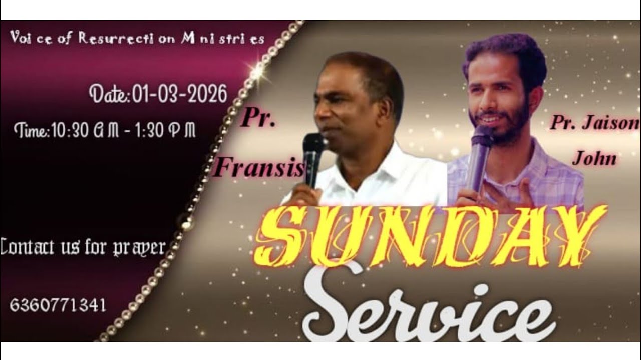 LIVE🛑|SUNDAY SERVICE| MESSAGE PASTOR. FRANSIS| MARCH 01