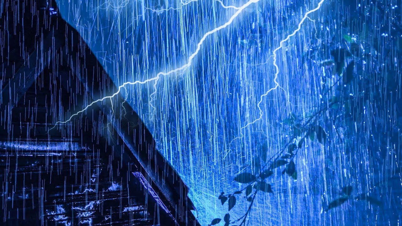 The Best Stormy Night for Deep Sleep | Heavy Rain and Thunder Sounds ...