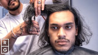 He Wanted a &quot;Textured FLOW&quot; Medium Length Haircut After Growing Hair For 16 Months!