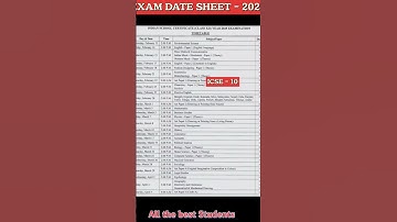 ICSE/ISC Exam date Sheet-2025 #exam #boardexam #students #education #trending #ytshorts #shorts