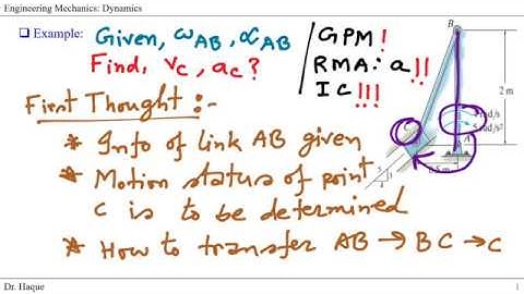 Relative Motion Analysis: Acceleration (Step-by-step problem solving explained)