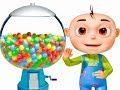 Five Little Babies Playing Ball Machine Single Learn Colors For Kids Original Learning Songs
