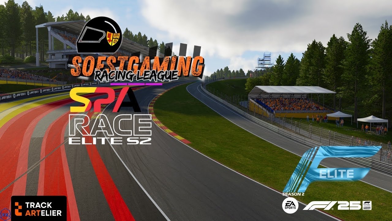 Soestgaming Racing League Elite Season 2 | Rennen  | 2 Belgien | powered by Trackartelier