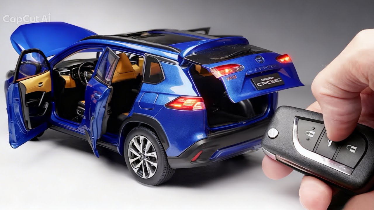 Unboxing of Toyota Corolla Cross 1:18 Scale Diecast Car (Highly Detailed Model)