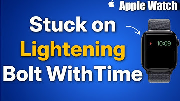 Apple Watch toont rode bliksemschicht alleen met tijd: Oplossing