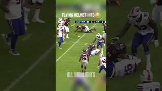 NFL FLYING HELMET HITS 😳 #nfl#football#nflshorts#nflmemes#shorts#sports#nflfootball#hit#nflhits#hits