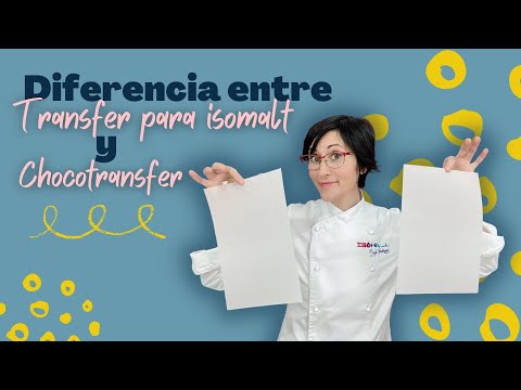 Diferencia entre chocotransfer y transfer para isomalt