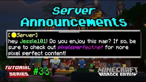 How to automate Chat Announcements in Minecraft (Bedrock Edition) 1.19+ - Tutorial Series #033