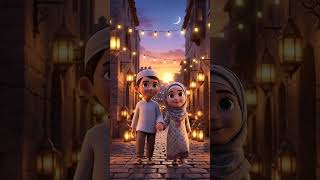 ✨ Islamic Cartoon Poetry Song | Emotional Nasheed Animation 🌙 4K #allah #shorts #trending