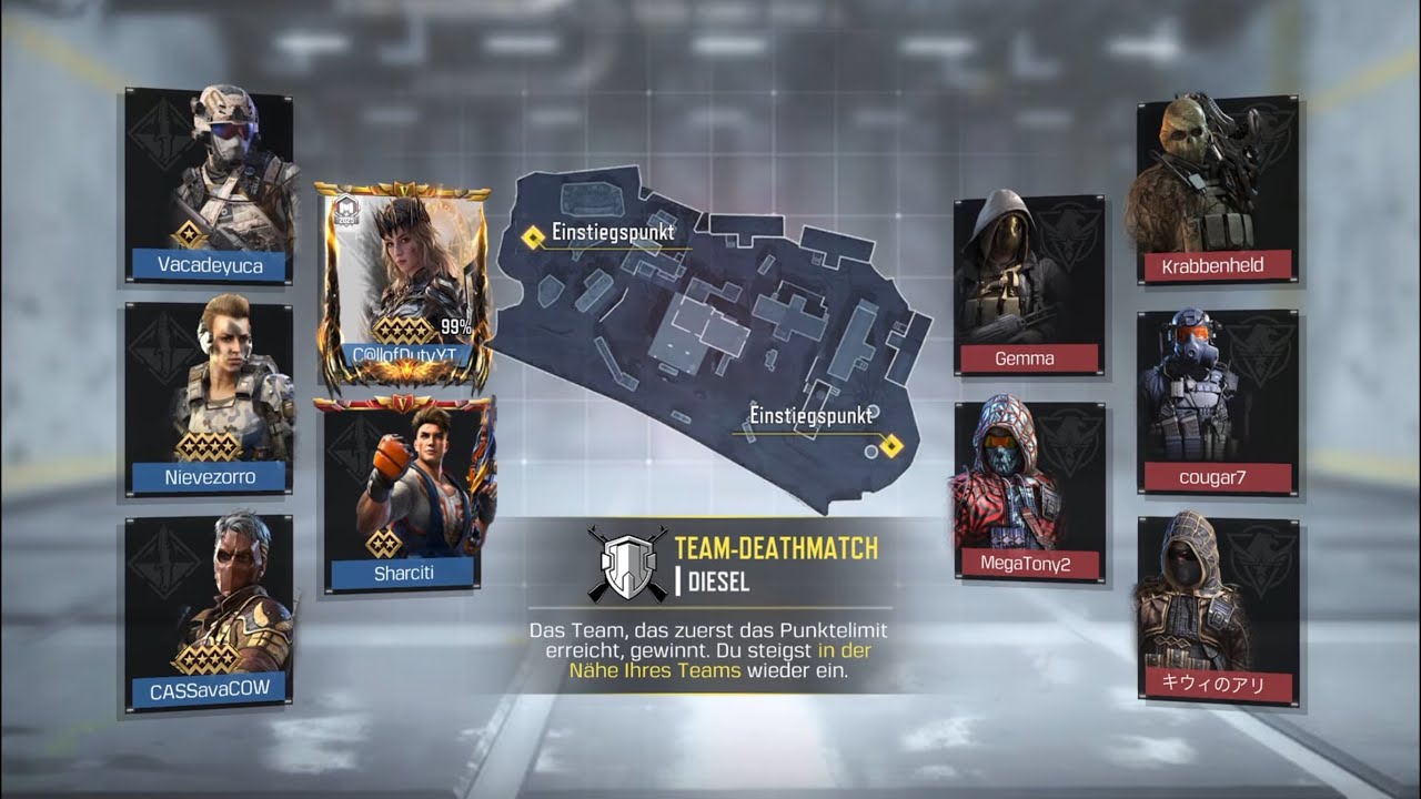 ✨💣✨Call of Duty mobile „Diesel “ Team Deathmatch, ✨🥇1st.✨💥LEGENDÄRY💥🌟 Season 6/🩸KN 44Warbreaker👊