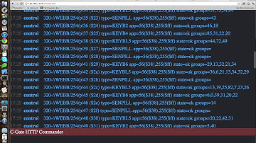 CGate HTTP control interface