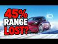 350 KM → 180 KM! Why EV Range Drops So Much in Winter