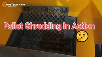 【Powerful Shredder】Efficient Pallet Shredding | Boost Your Waste Management System