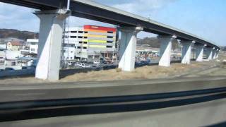 東北新幹線 E5系はやぶさ1号 車窓1(2011.3)仙台駅~古川 HD