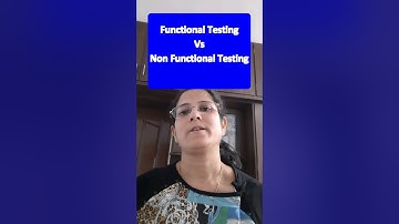 Manual Testing Interview Question #14:Functional Testing Vs Non Functional Testing #shorts #testing