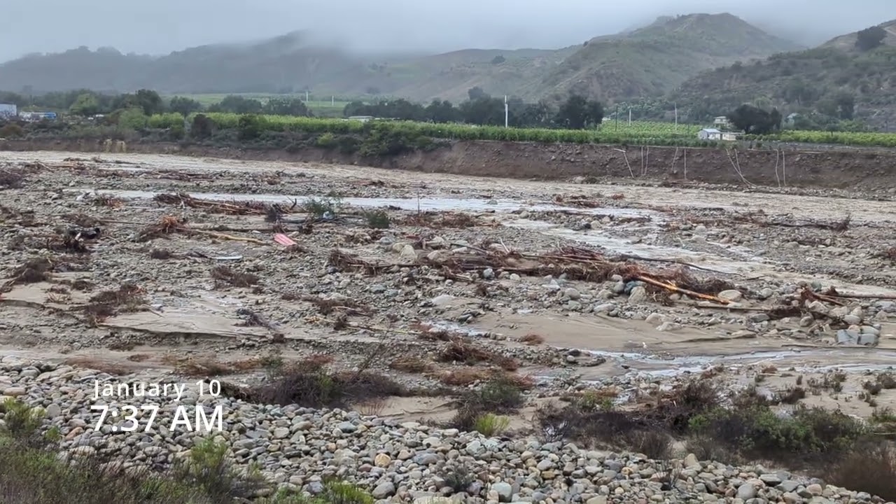 Santa Paula Creek Erosion (January 2023)