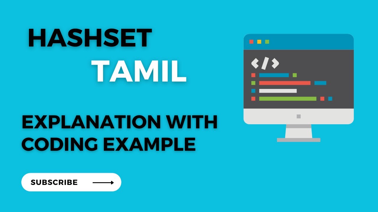 HashSet Coding and explanation in Tamil | CD | TamilCoding - YouTube