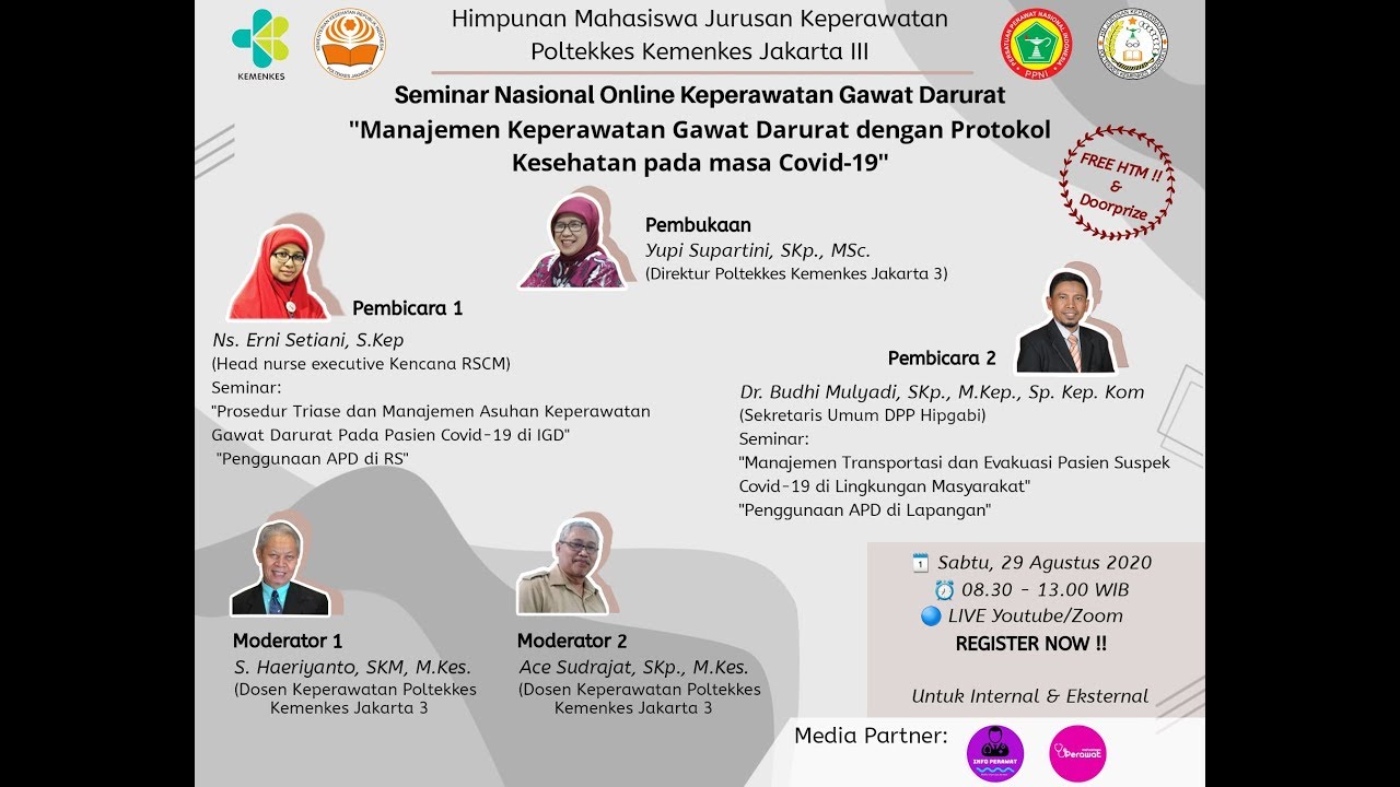 Seminar Nasional Online Keperawatan Gawat Darurat Poltekkes Jakarta III