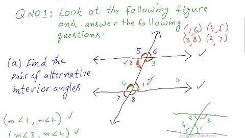 Corresponding and Alternate angles. G Math 10th Class unit 7 Fundamentals of Geometry Exercise 7.2