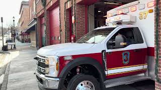 United Steam Fire Ambulance 37 & Engine 31 Responding 