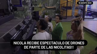 Nicola Recibe Espectaculo de Drones De Parte De Las Nicolitas || 10-8-2023 || #lcdlfmx