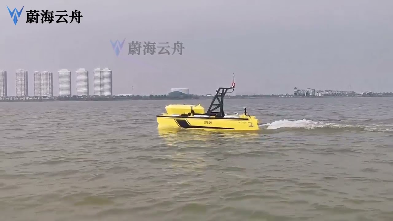 The unmanned catamaran for sea navigation was successfully