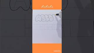 #bubble #letter #drawing #art #shorts 🫧