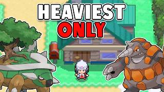 Beating Pokemon Platinum With The Heaviest Sinnoh Pokemon