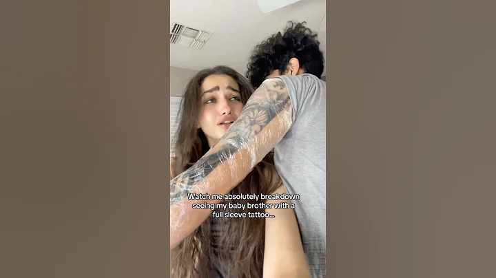 CRIED at my brothers new TATTOO😖😣 #sad #tattoo