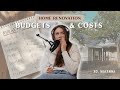 Budgets  costs of our home renovation  with my own two hands  xo macenna ep 6