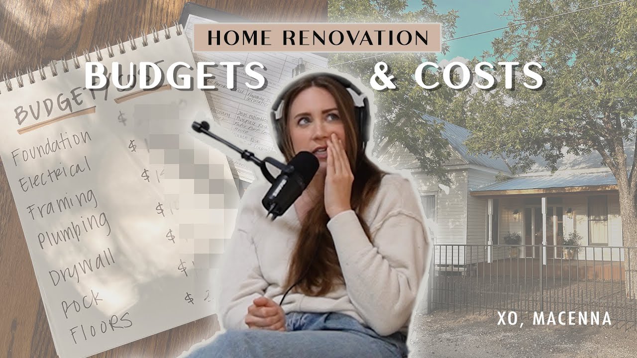 Budgets & Costs (of our home renovation) WITH MY OWN TWO HANDS XO