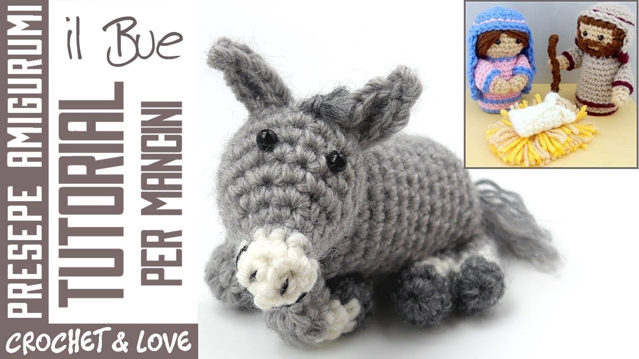 Tutorial Presepe Ad Uncinetto L Asinello Sub Eng Y Esp By Francesca Uncinettandocrochet Love