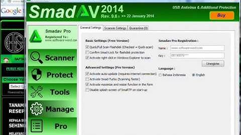 Antivirus software SMADΔV 2014