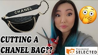 CUTTING A CHANEL BAG??? CHANEL BUMBAG ALTERATION