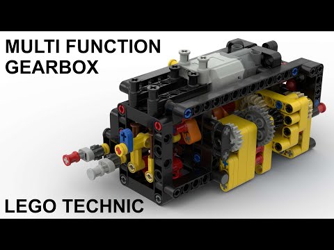 Lego Technic Multi Function Gearbox with Build Instructions