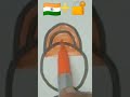 Indian flag 🇮🇳 #Shorts #tranding #independence day #drawing #youtube shorts #art #viral
