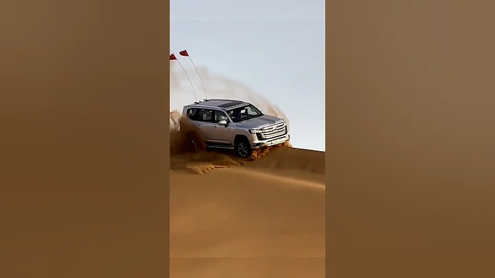 Toyota Land Cruiser LC300 ZX V8 engine. sand drafting in dubai desert Most affordable offroading SUV