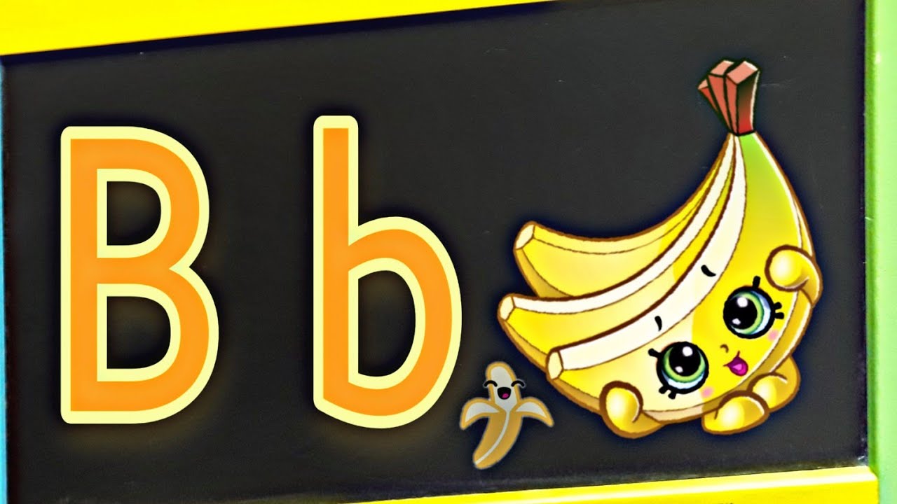 B for banana | letter Bb | how to write B | kids fun media | #kids ...