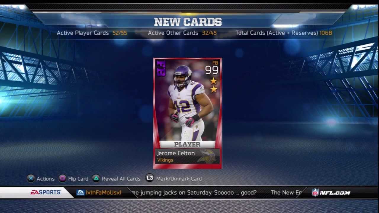 Madden 13 Ultimate Team Update #20: FB Collection Complete Plus All 6 Future Stars Collected