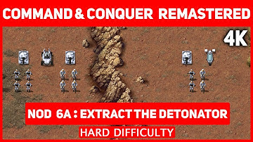 Command & Conquer Remastered 4K - Nod Mission 6 A - Extract The Detonator - Hard Difficulty
