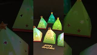 折り紙 クリスマスツリーの箱