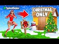 I Went UNDERCOVER in a CHRISTMAS SKINS ONLY Tournament! (Fortnite)