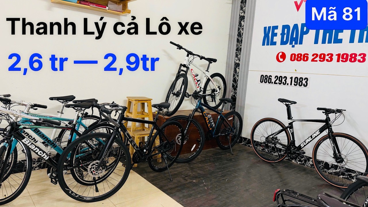 THANH LÝ LÔ XE ĐẠP RẺ HƠN XE ĐẠP BÃI CŨ XẢ 4. MẪU XE ĐẠP THỂ THAO BẮC GIANG