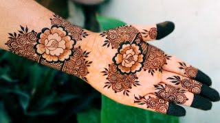 Beautiful arabic rose full hand mehndi design| net and rose mehndi design for hands |mehandi design