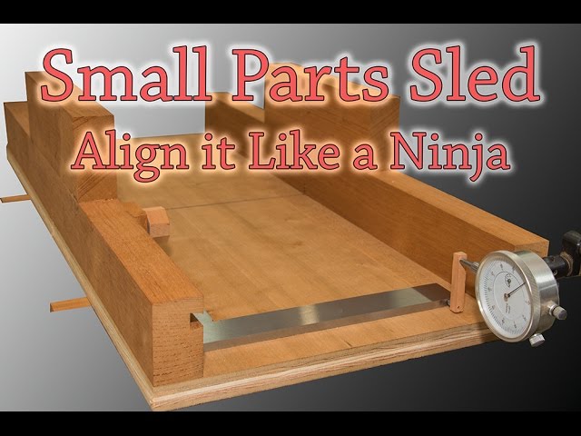 Small Parts Sled Align It Like A Ninja You - Diy Table Saw Extension Wing Plans Pdf