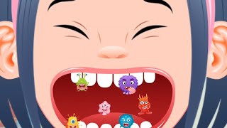 Mouth 👄👅🙊cleaning😷🧴 doctor game by Abuzz game screenshot 3