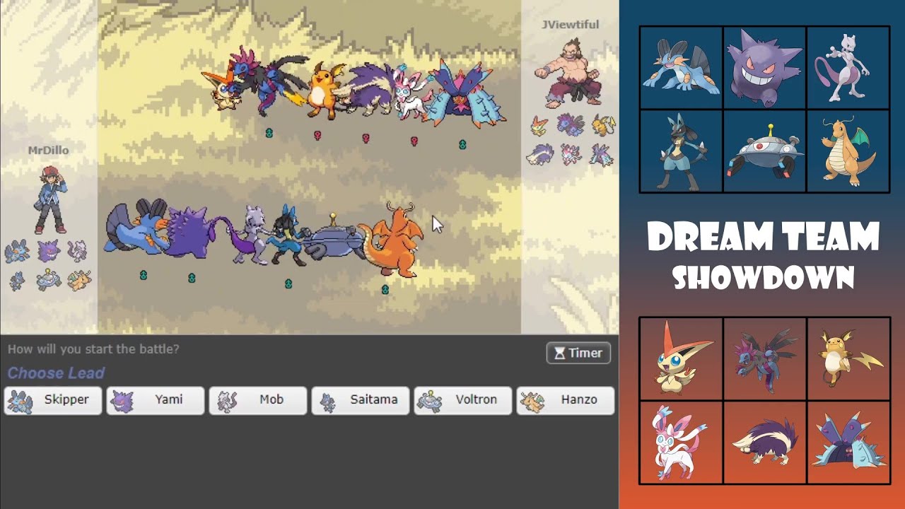 We Create Our DREAM TEAMS in Pokemon Showdown